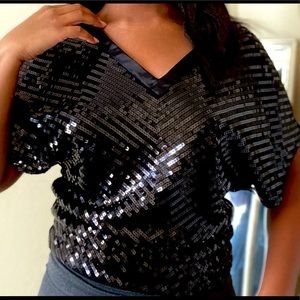 Black Sequin shirt